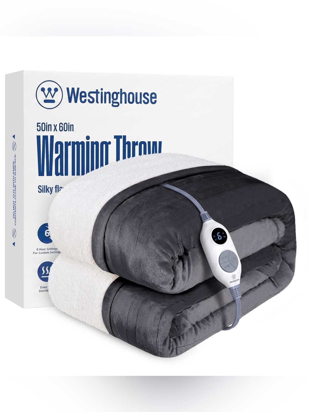 Westinghouse Heated Throw Blanket